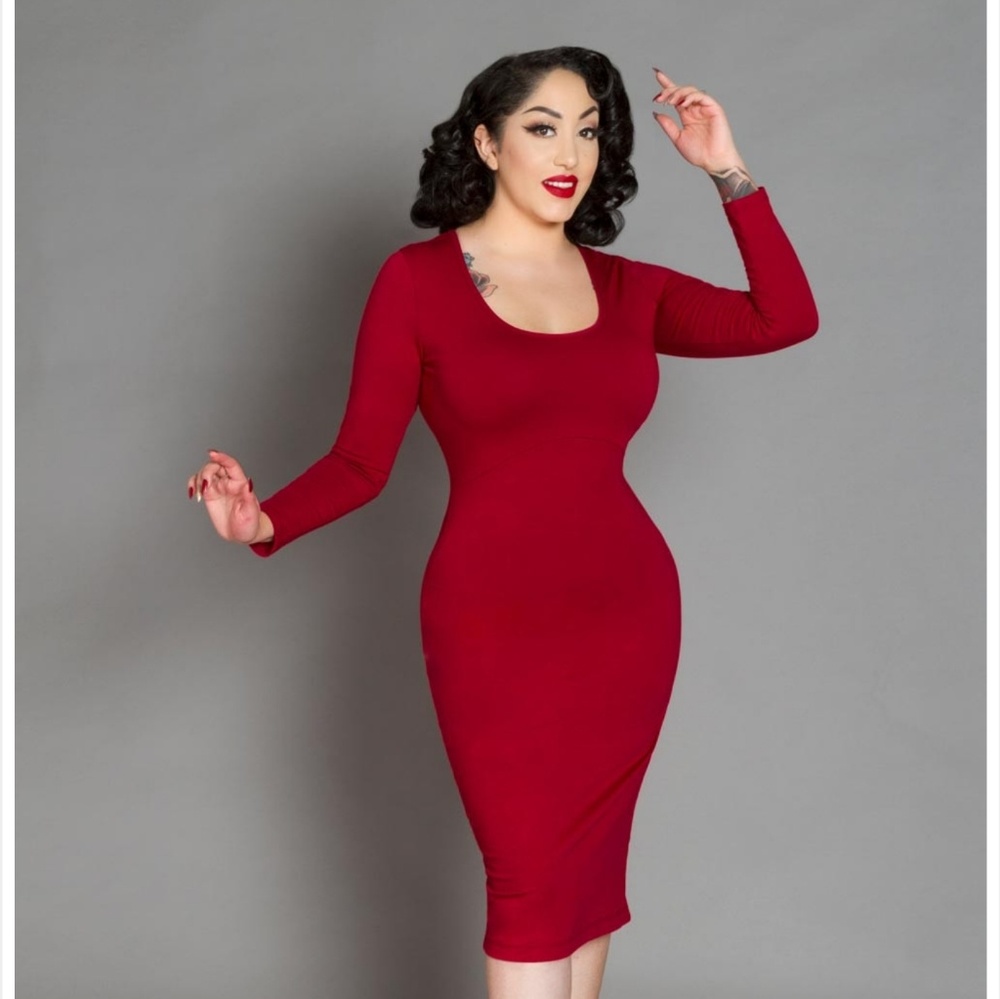 Hannah wiggle dress by pinup girl clothing